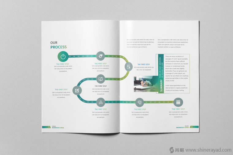 8.上海宣傳冊設計公司分享漸變色系風格工業品企業宣傳畫冊版式設計
