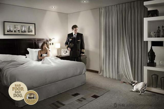 上海廣告設(shè)計公司欣賞那些性感曖昧有色情嫌疑的平面創(chuàng)意廣告-狗糧廣告