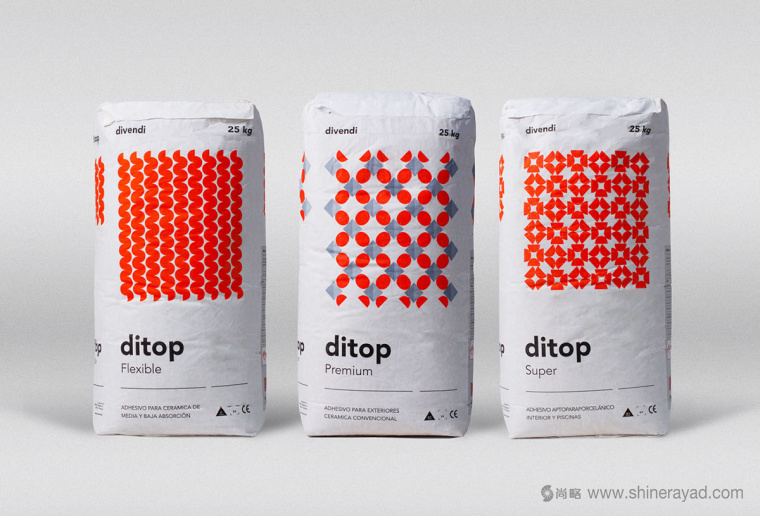上海包裝設計公司設計欣賞——Ditop 水泥包裝設計2