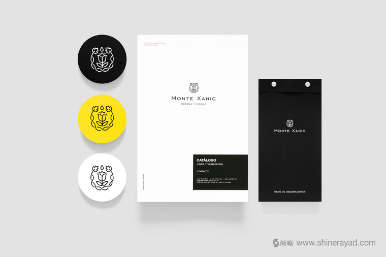 Monte Xanic 葡萄酒花朵商標設計品牌VI設計-上海品牌設計公司5