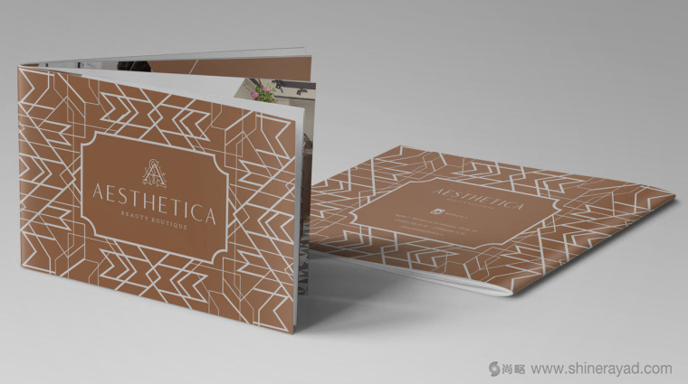 6.1.上海畫冊設計公司-金色風格 AESTHETICA 美容護膚連鎖店企業(yè)宣傳畫冊設計欣賞