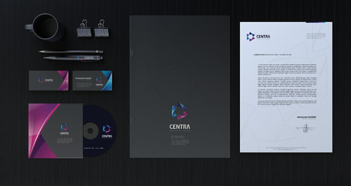 上海標志設計公司國外設計欣賞：Centra 標志設計品牌識別設計-VI設計5