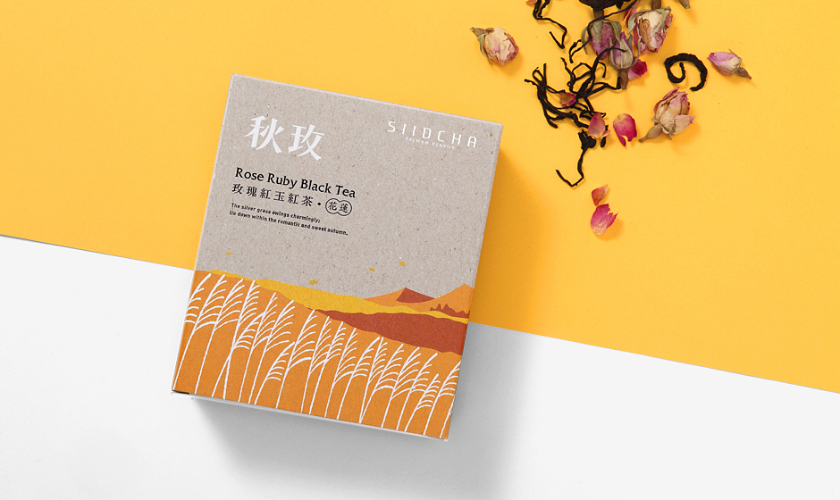 吾谷茶糧擂茶茶葉四季禮盒包裝設計插畫設計-上海包裝設計公司包裝佳作5
