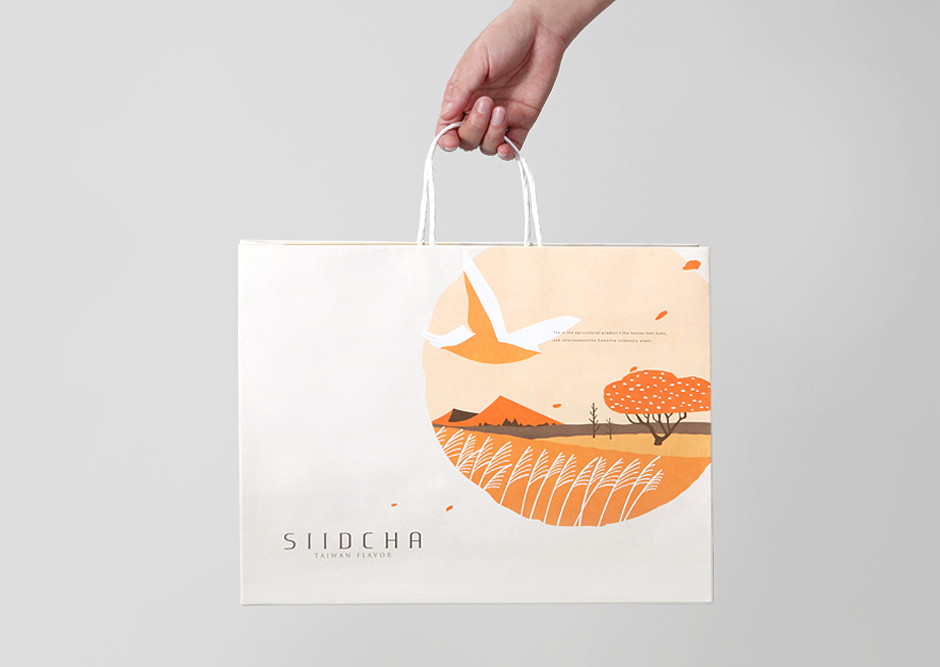 吾谷茶糧擂茶茶葉四季禮盒包裝設計插畫設計-上海包裝設計公司包裝佳作9