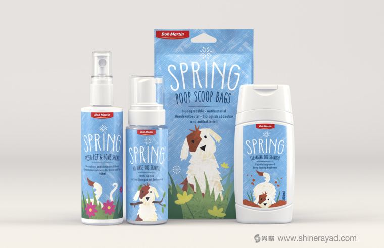 Bob Martin 寵物衛生護理用品品牌春天系列包裝設計-上海包裝設計公司1