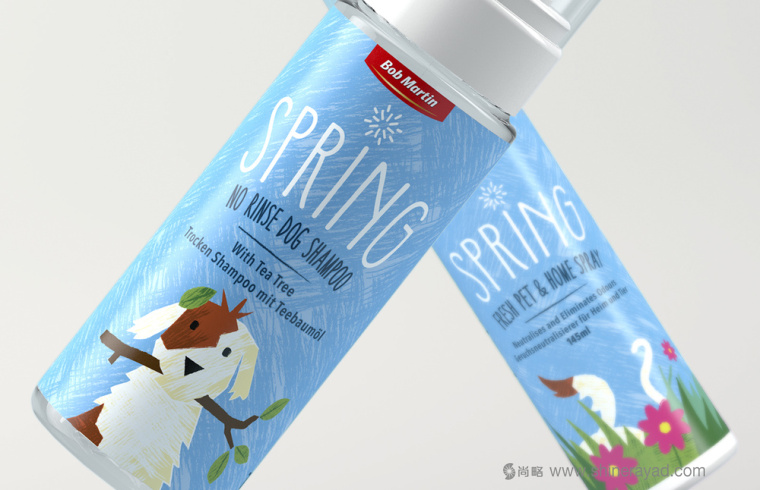 Bob Martin 寵物衛生護理用品品牌春天系列包裝設計-上海包裝設計公司2