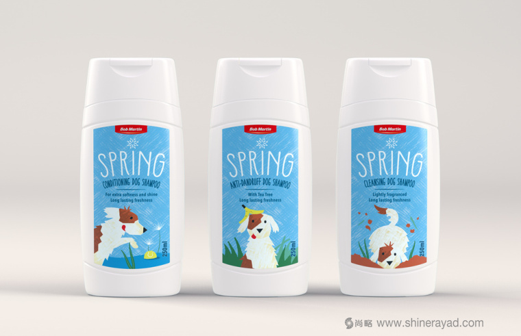 Bob Martin 寵物衛生護理用品品牌春天系列包裝設計-上海包裝設計公司3