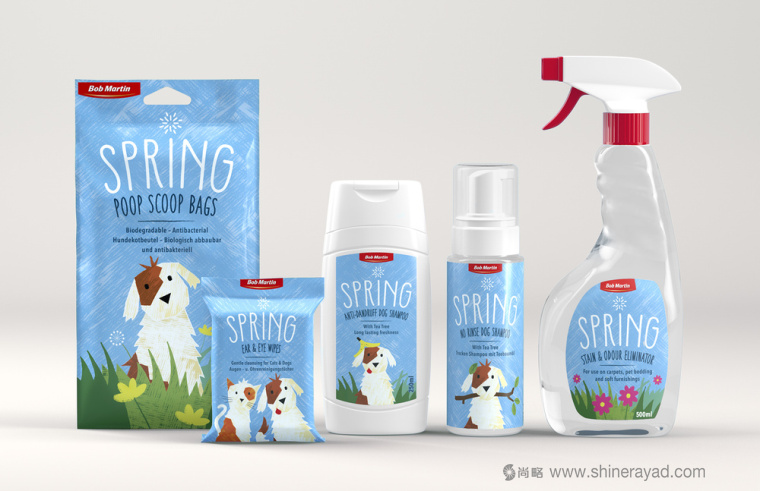 Bob Martin 寵物衛生護理用品品牌春天系列包裝設計-上海包裝設計公司5