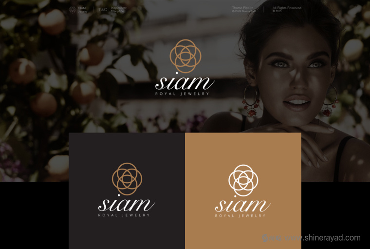 Siam 暹羅黃金珠寶首飾品牌標志LOGO設計-上海LOGO設計公司1