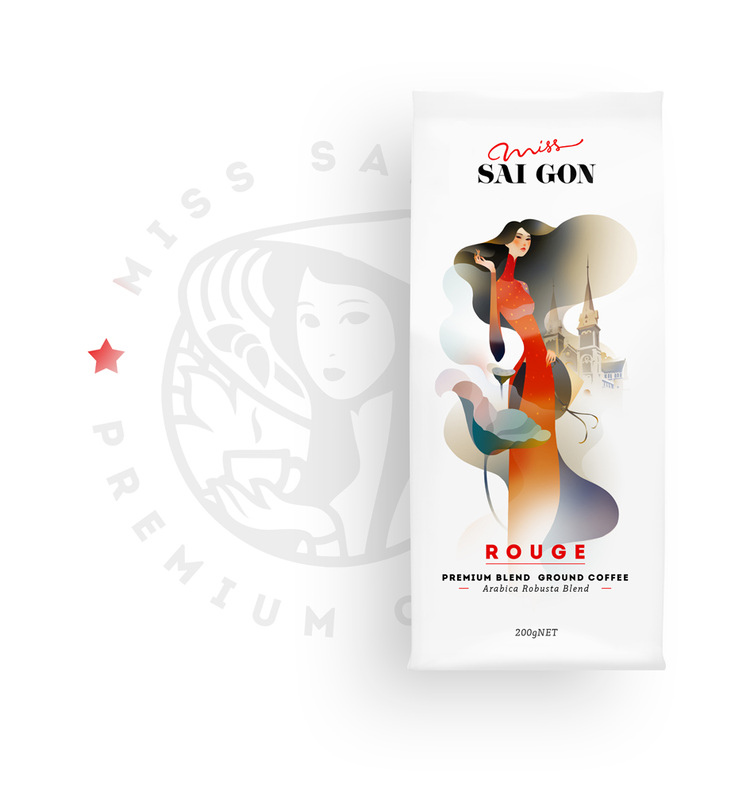 越南西貢小姐咖啡品牌包裝設計-上海包裝設計公司1