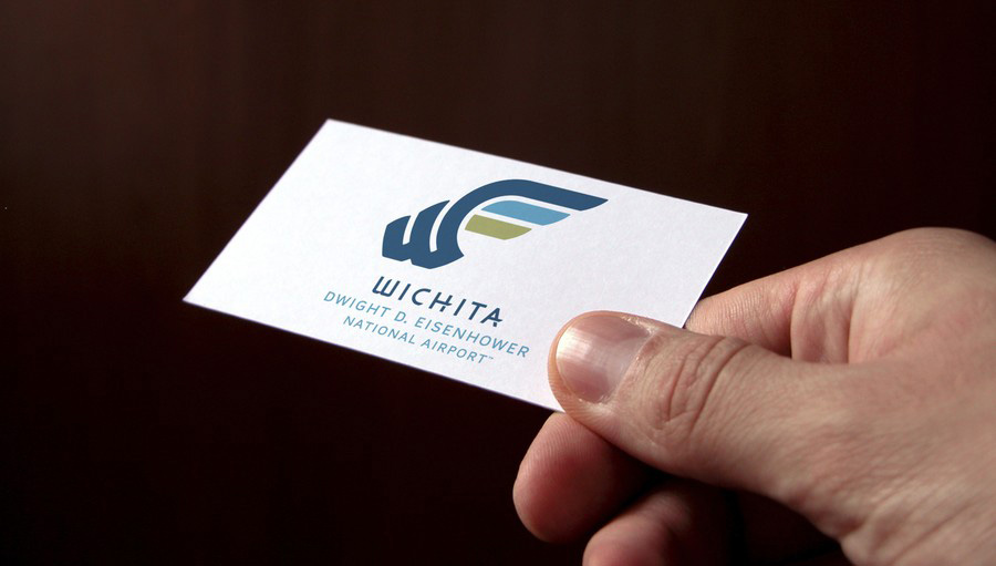 上海標志設計公司尚略廣告分享Wichita 航空國家機場logo設計2-名片設計