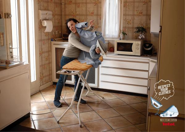 Tefal特福電熨斗“尊敬衣服”篇平面廣告創(chuàng)意設(shè)計(jì)2－廚房篇