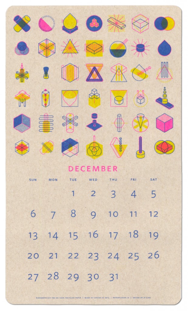 2015年Isometric Risograph拼色臺歷設計-尚略廣告上海平面設計公司分享3