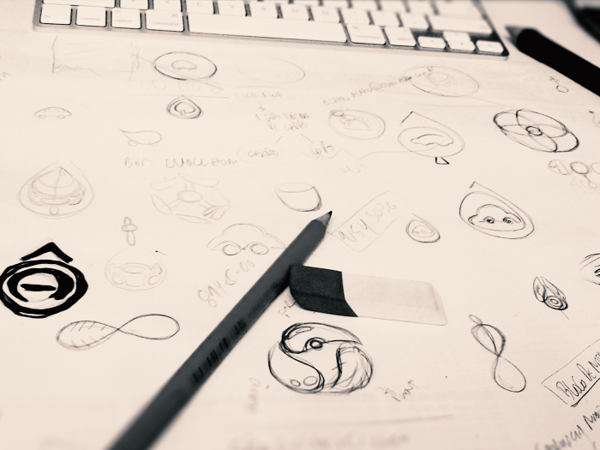 100água 汽車清洗養護品公司品牌logo設計VI設計-尚略廣告上海品牌設計公司-手繪稿設計