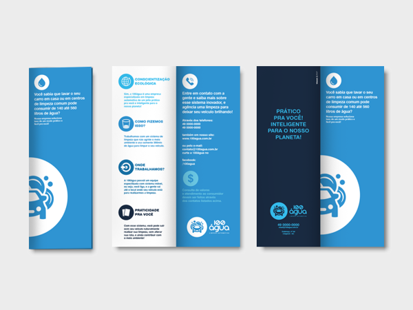 100água 汽車清洗養護品公司品牌logo設計VI設計-尚略廣告上海品牌設計公司-宣傳畫冊設計