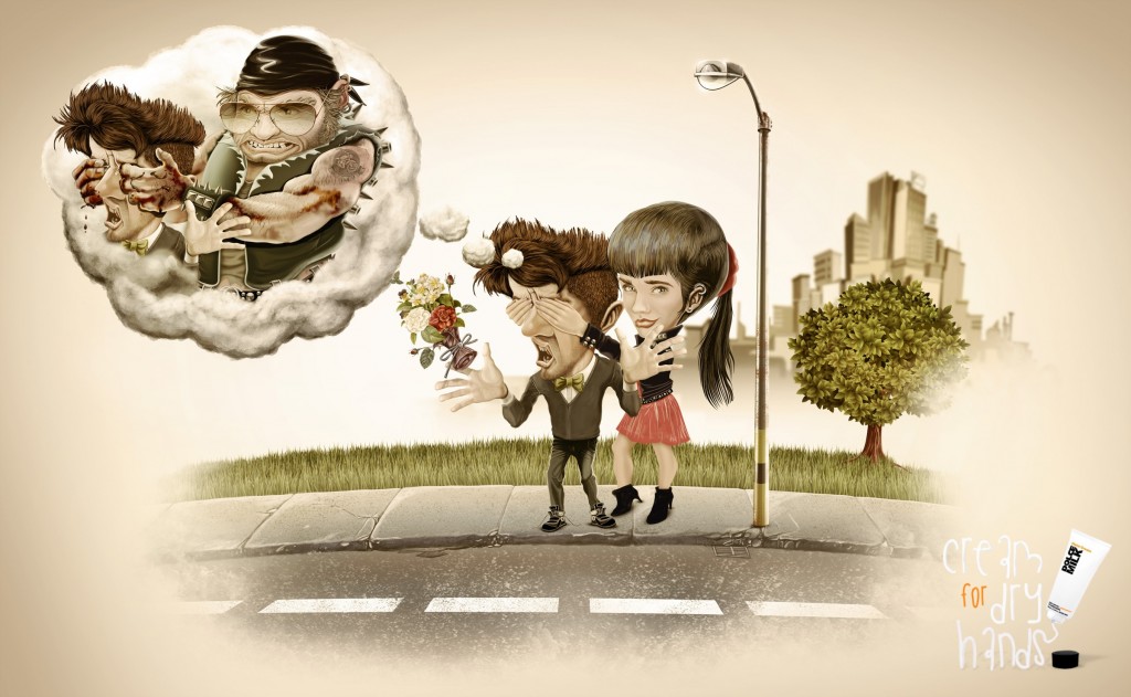 Dolce Milk 護手霜平面廣告創意設計-尚略上海廣告設計公司設計分享-老奶奶篇