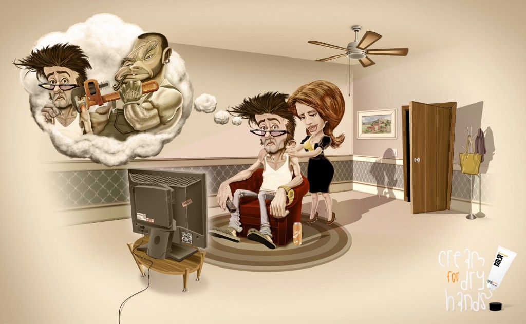 Dolce Milk 護手霜平面廣告創意設計-尚略上海廣告設計公司設計分享-老婆伐木工篇