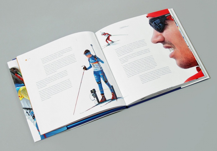 上海畫冊設計公司-俄羅斯天然氣工業公司冬季運動畫冊設計6