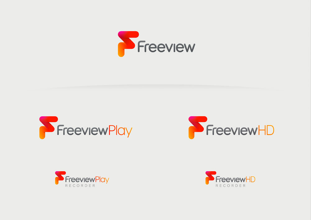 英國Freeview電視臺數字頻道品牌形象設計標志設計2