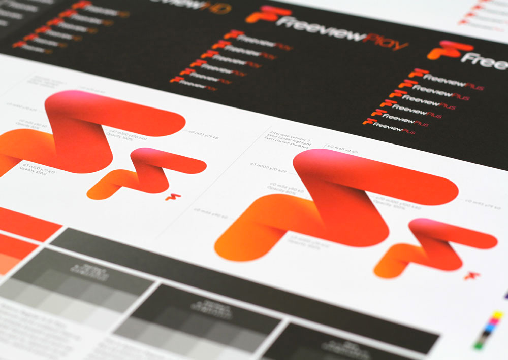 英國Freeview電視臺數字頻道品牌形象設計標志設計3