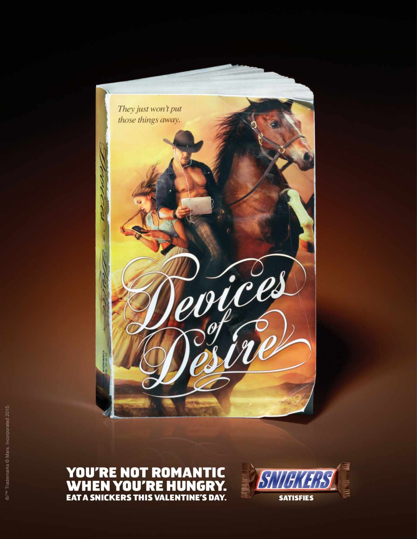 國外廣告欣賞——士力架浪漫篇平面廣告創(chuàng)意3－牛仔篇