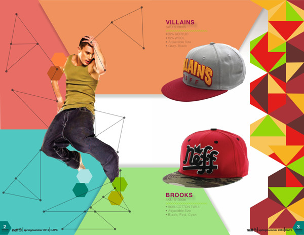 尚略上海畫冊設計公司分享美國neff 棒球帽品牌畫冊設計5