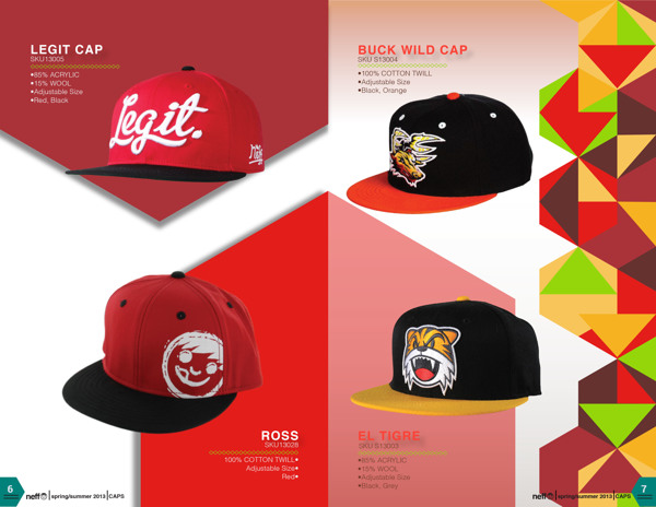 尚略上海畫冊設計公司分享美國neff 棒球帽品牌畫冊設計7