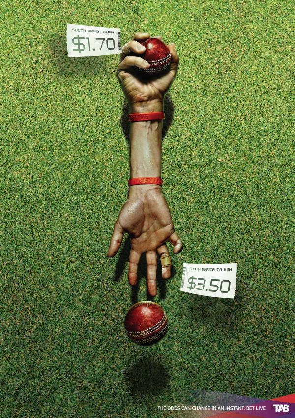 上海廣告設計公司分享TAB體育彩票創意平面廣告設計2－壘球