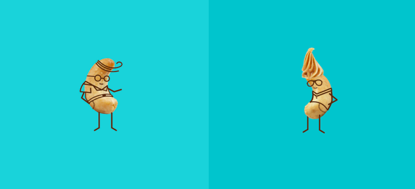 Castanha 堅果牛奶包裝設(shè)計品牌形象設(shè)計－腰果卡通形象設(shè)計1