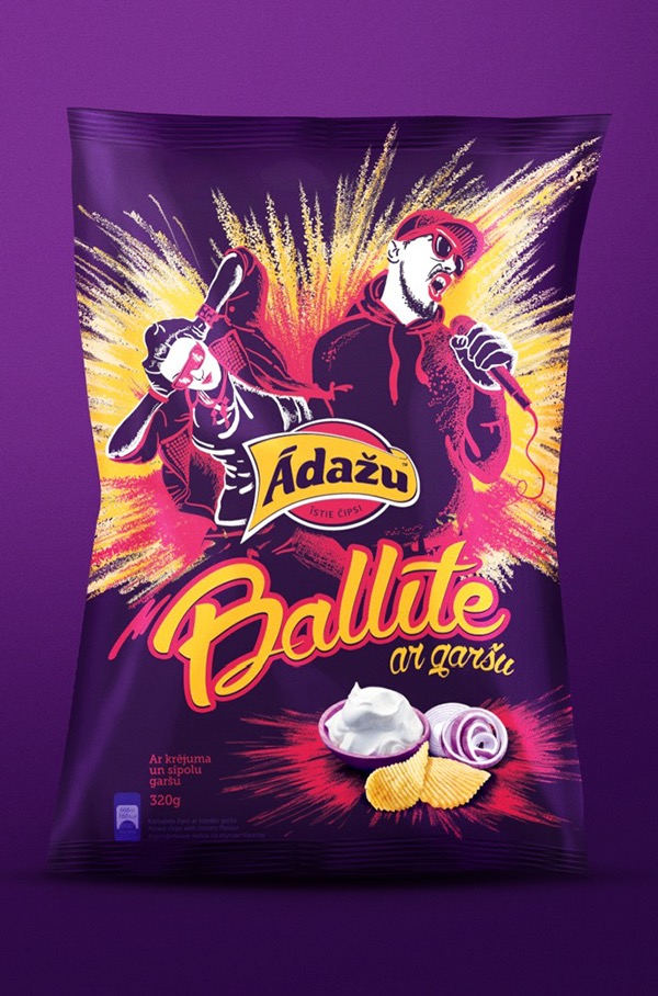 上海包裝設計公司尚略分享ADAZU品牌薯片包裝設計欣賞2