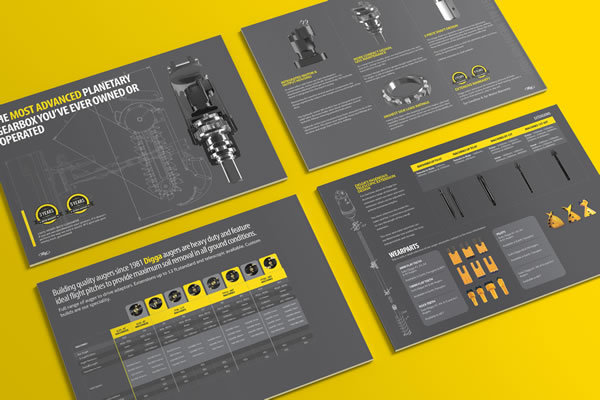 上海畫冊設計公司尚略分享：澳大利亞Digga工程機械宣傳冊設計8-內頁設計