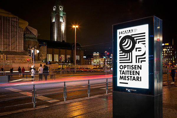 上海品牌設計公司尚略廣告分享：Victor 展覽會黑白色立體品牌識別設計2