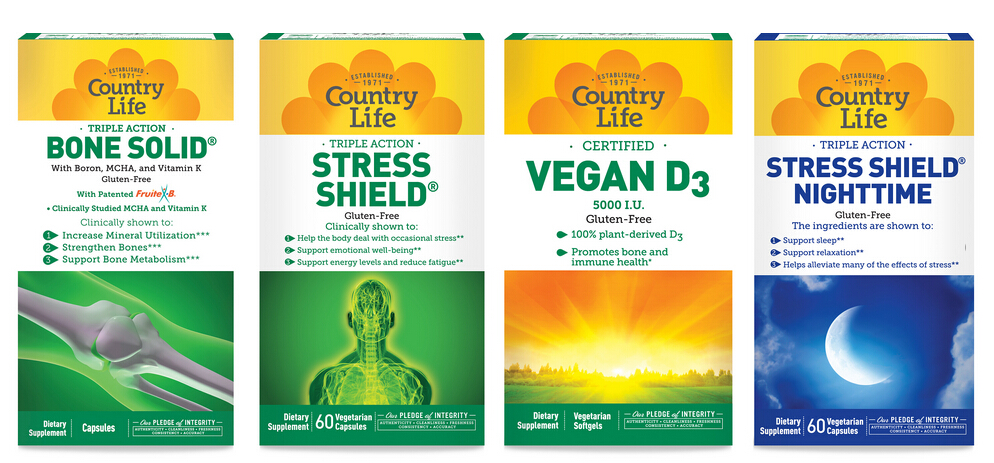 上海包裝設(shè)計公司推薦：Country Life 營養(yǎng)補充劑維生素鈣片保健品包裝設(shè)計4-外盒包裝設(shè)計