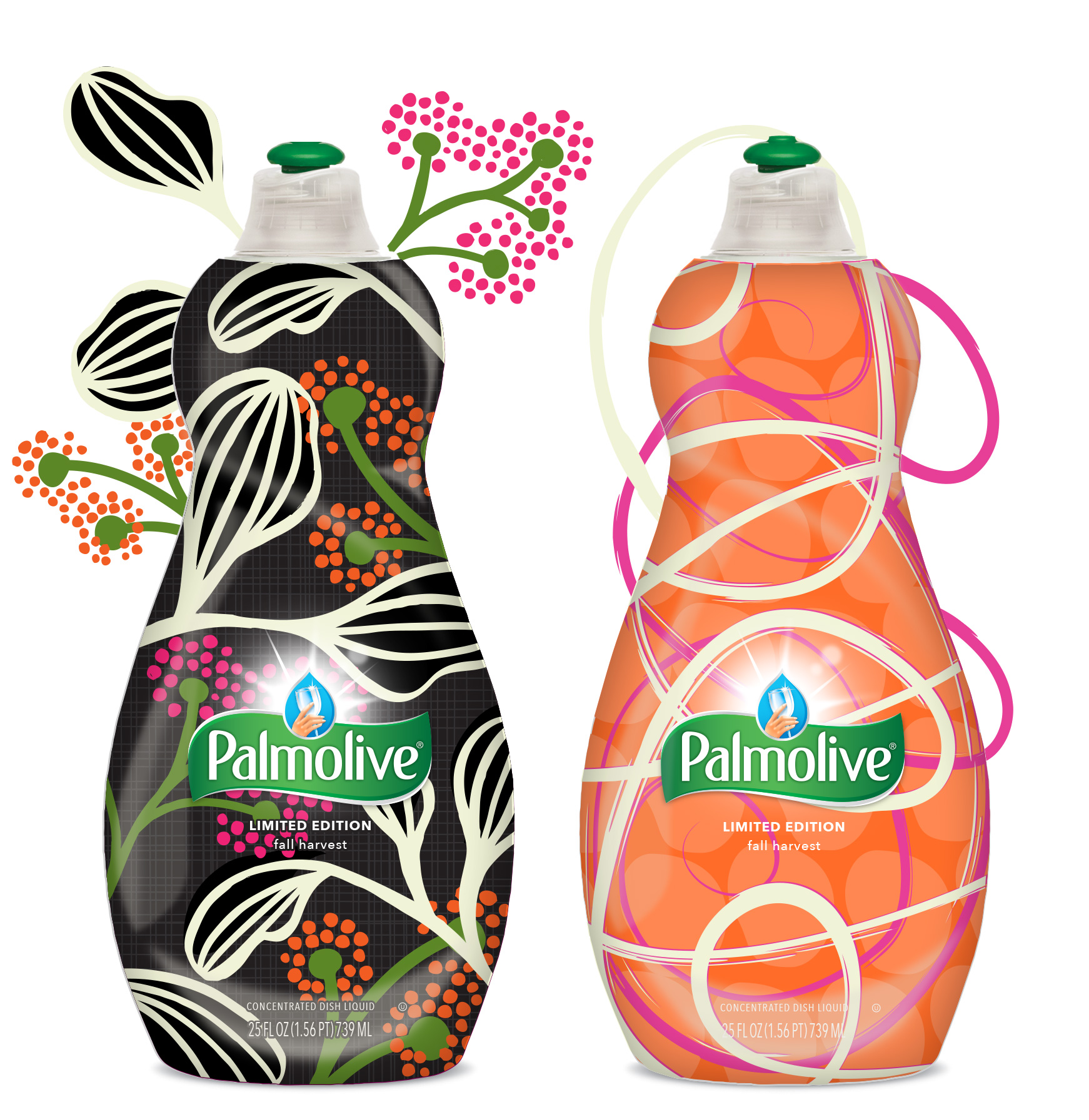 上海包裝設計公司尚略廣告：高露潔棕欖Palmolive春夏秋冬清潔劑包裝設計-秋冬包裝設計