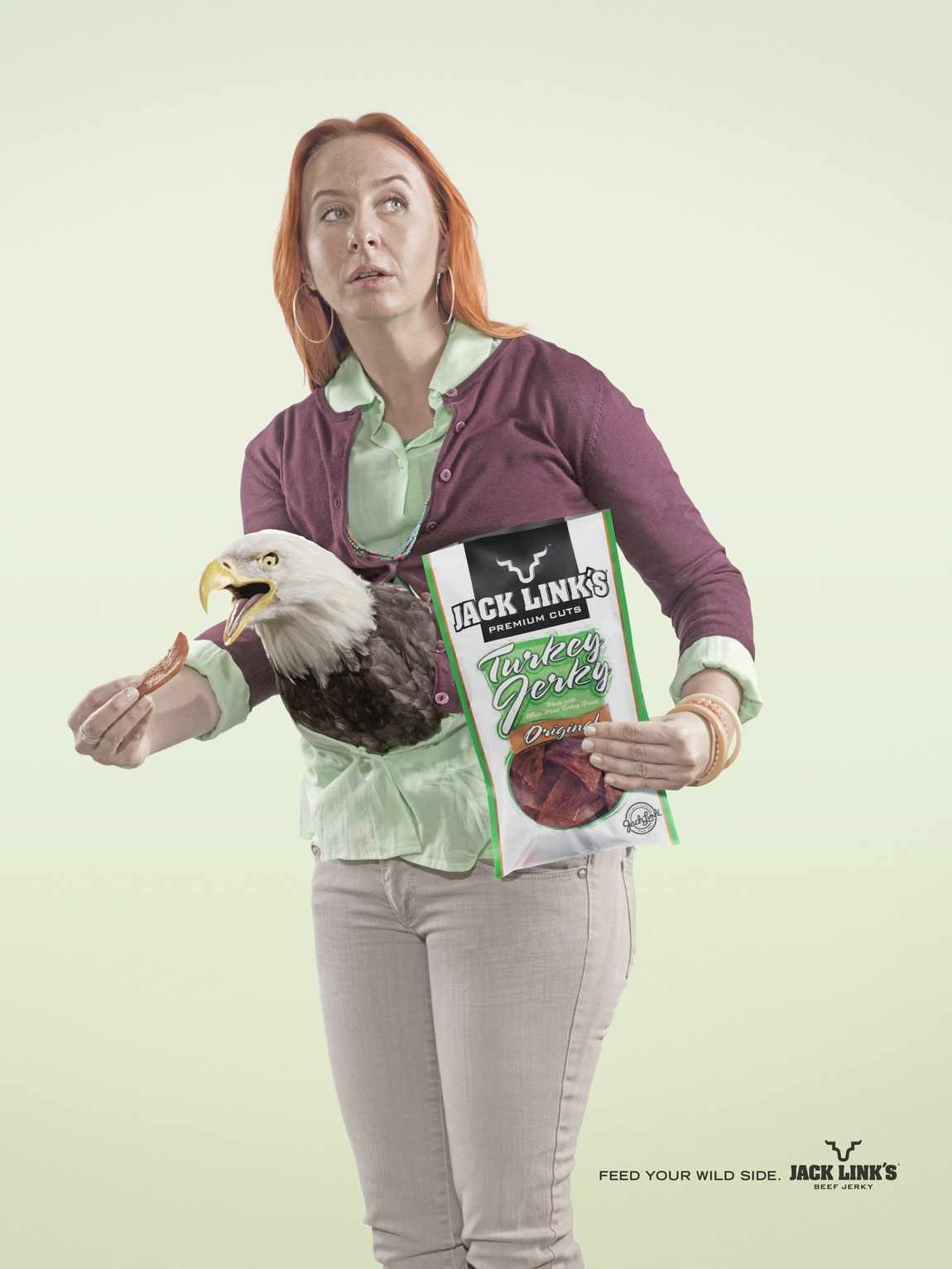 上海廣告設計公司尚略廣告分享：Jack Link''''s Jerky 牛肉干平面廣告創意設計2