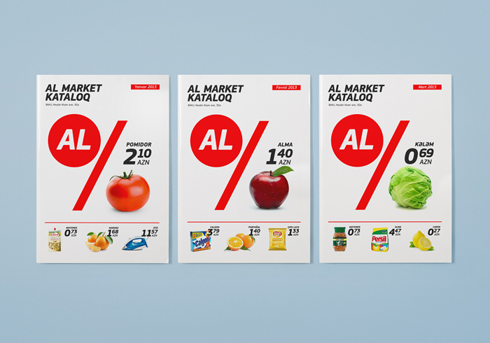 上海品牌設計公司分享：Al Market 廉價超市賣場品牌形象設計-海報設計