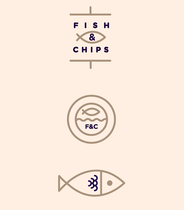 上海品牌策劃設計公司設計分享：Fish & Chips 水產魚品牌形象設計logo設計3