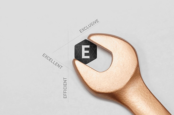 EXCLUSIVE自行車修理部標志設計品牌形象設計-上海品牌策劃設計公司設計欣賞5