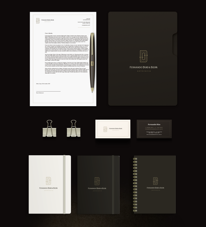 上海標志設計公司分享Dias & Silva 律師事務所公司標志設計企業VI形象設計6