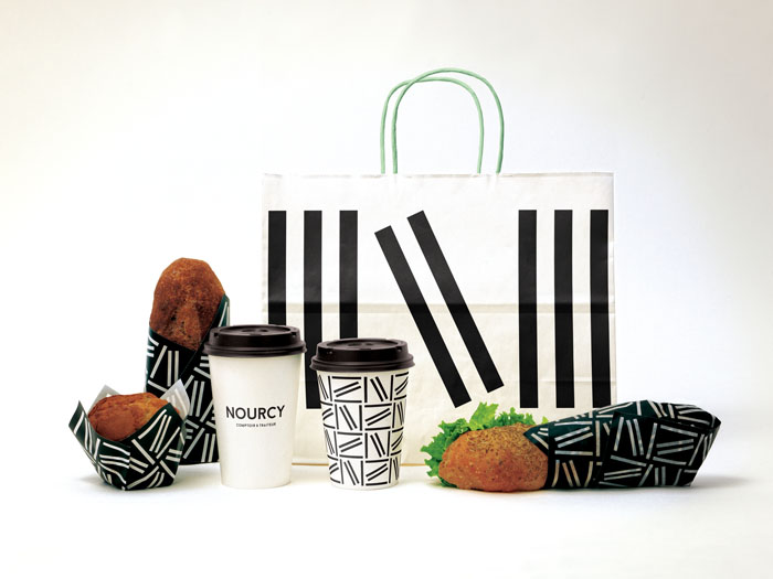 Nourcy 餐廳品牌形象設計空間SI設計8-袋子設計