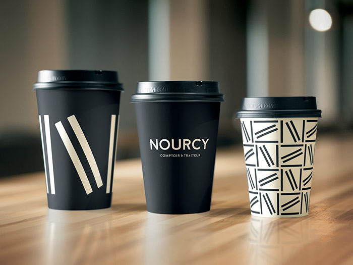 Nourcy 餐廳品牌形象設計空間SI設計10-飲料杯設計