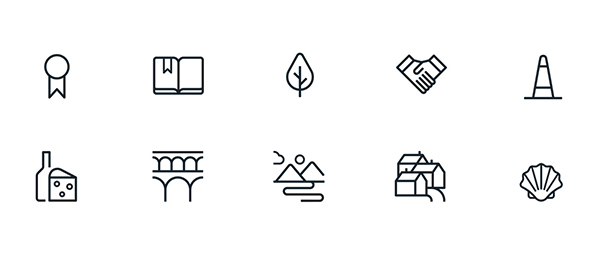 Aena 航空導航與客戶服務品牌識別設計導航圖標設計9