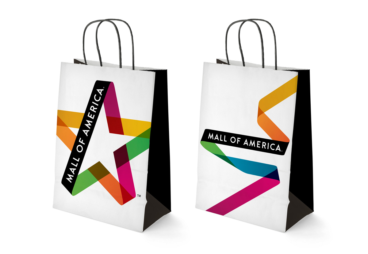 美國購物中心標志設計品牌VI形象設計4-手提袋設計-上海品牌策劃設計公司