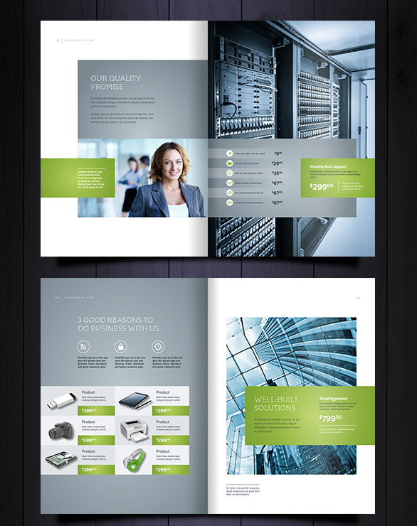 上海樣本設計公司分享Williams 電腦服務器設備產品樣本設計5
