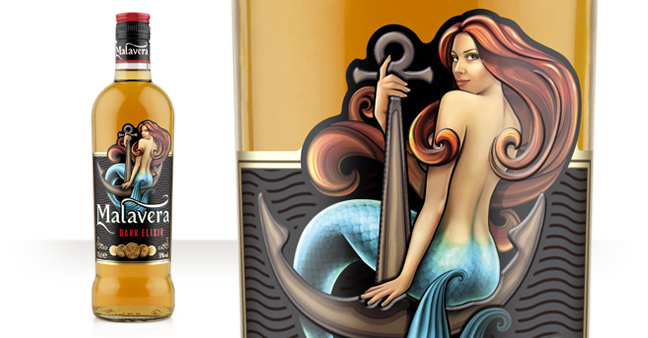 malavera白蘭地酒包裝設(shè)計(jì)美人魚篇-上海品牌策劃與包裝設(shè)計(jì)公司分享1
