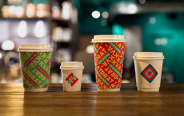 Kvadrat 羅馬披薩連鎖餐廳品牌形象設計-杯子設計上海品牌策劃設計公司3