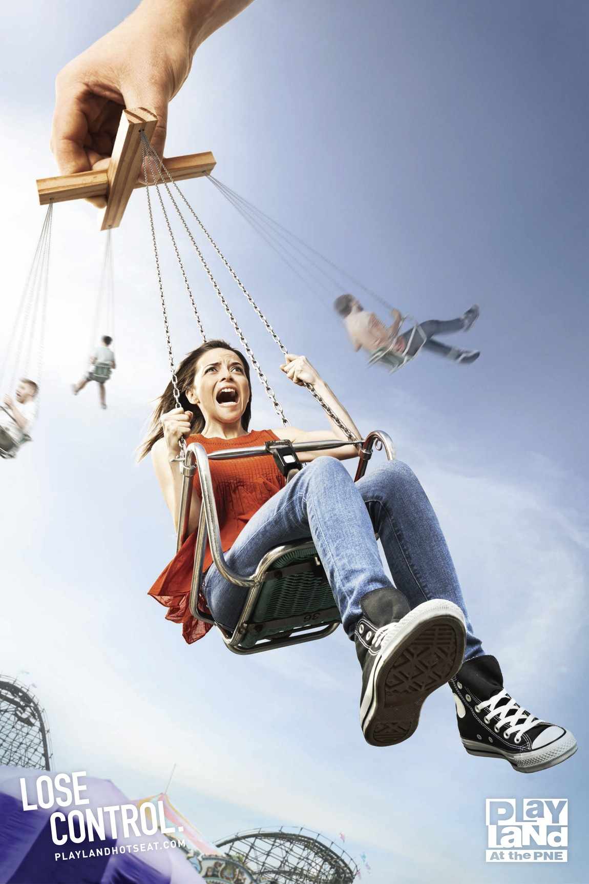 上海廣告設計公司分享Playland游樂場失去控制篇平面廣告創意設計2