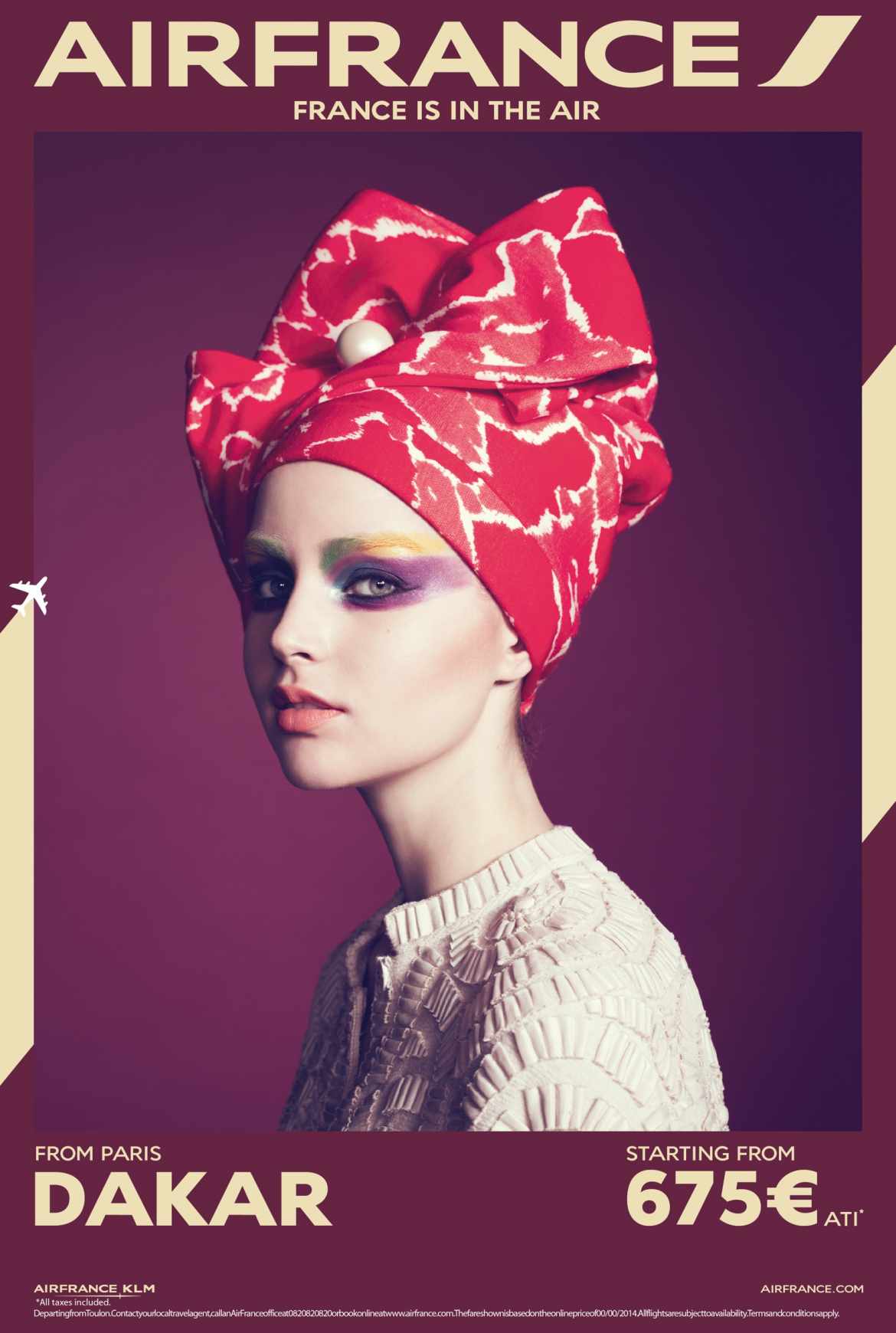 尚略上海廣告設計公司分享：法國航空公司價格促銷平面創意廣告設計3