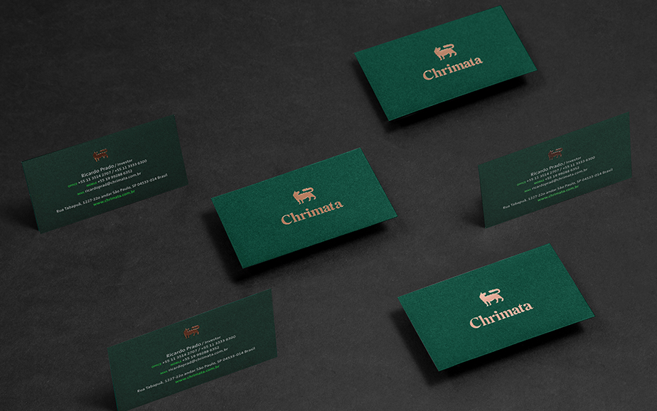 上海品牌策劃設計公司分享：Chrimata投資咨詢公司品牌形象設計VI設計5-名片設計