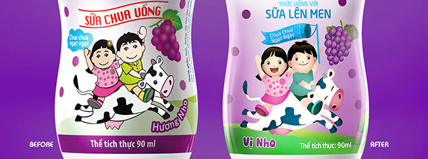 上海尚略包裝設計公司設計欣賞：Calpis 兒童酸奶牛奶包裝設計5